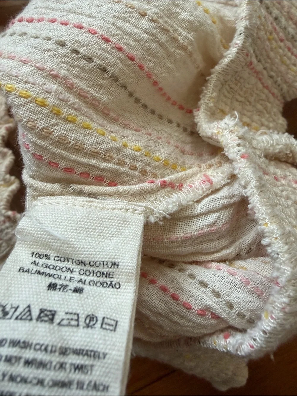 Free People Floating Memories Blouse Retro Crochet Lace Ivory size L Boho